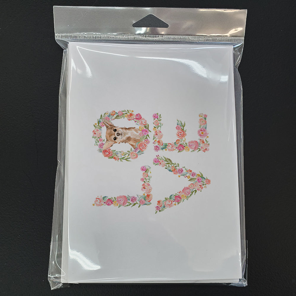 Chihuahua #2 Love Greeting Cards Pack of 8 Blank Cards with Envelopes Whimsical A7 Size 5x7