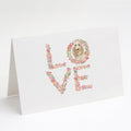 Spinone Italiano Love Greeting Cards Pack of 8 Blank Cards with Envelopes Whimsical A7 Size 5x7