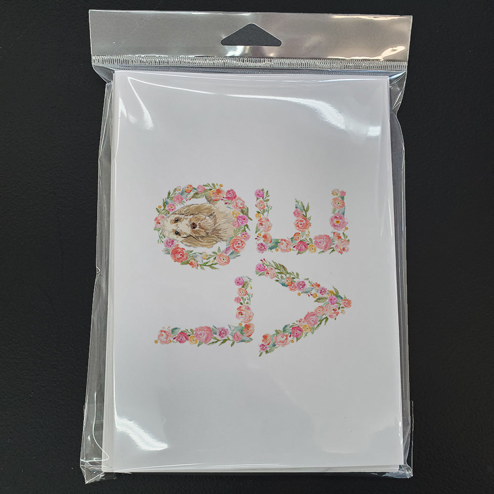 Spinone Italiano Love Greeting Cards Pack of 8 Blank Cards with Envelopes Whimsical A7 Size 5x7