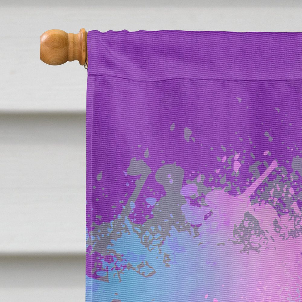 Beads Please Mardi Gras House Flag 28x40 Porch Sleeve Pole Decorative Outside Yard Banner Artwork Wall Hanging, Polyester