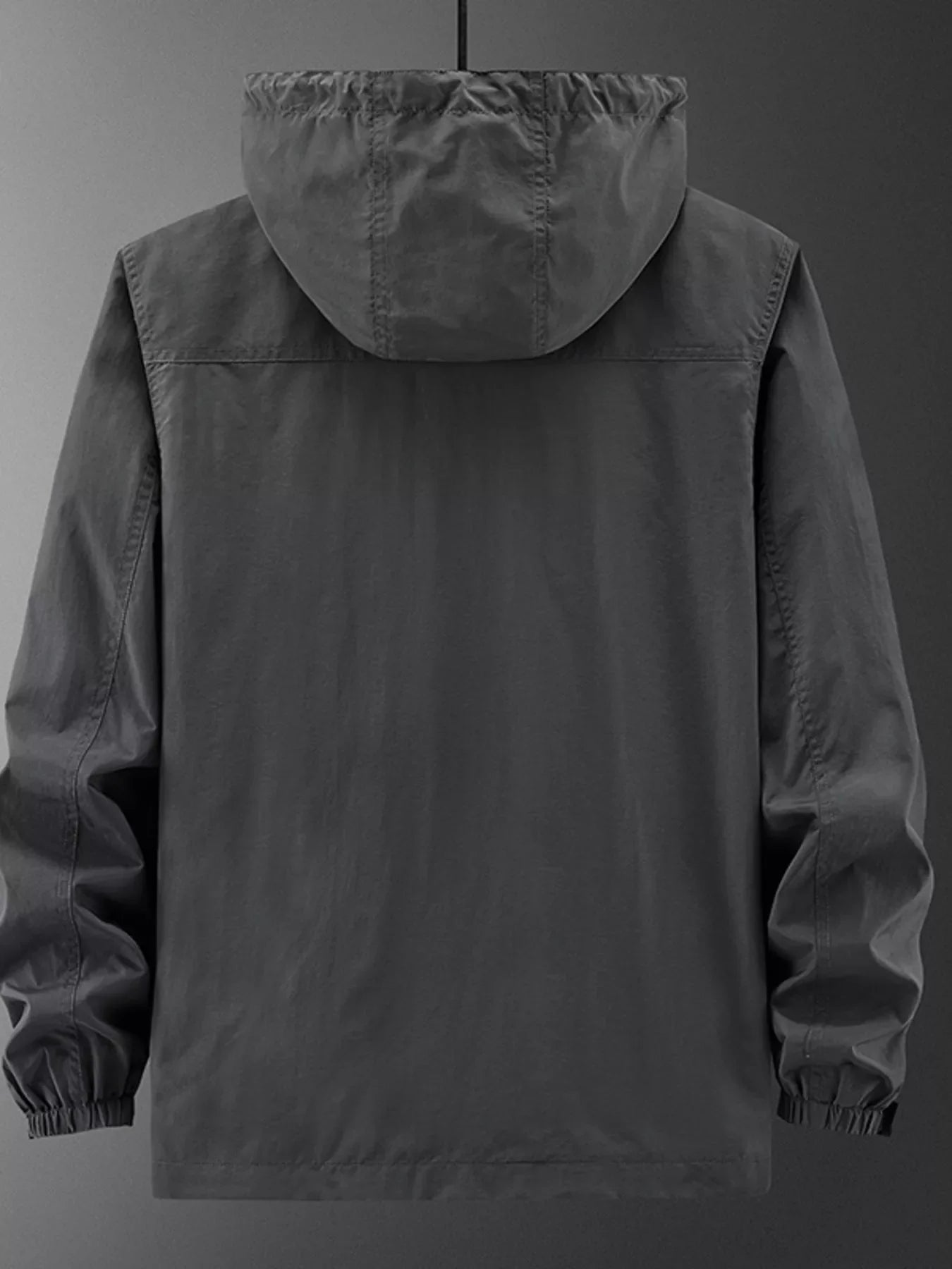 Men's Plus Size Lightweight Hooded Jacket