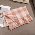 Plaid Fringe Scarf