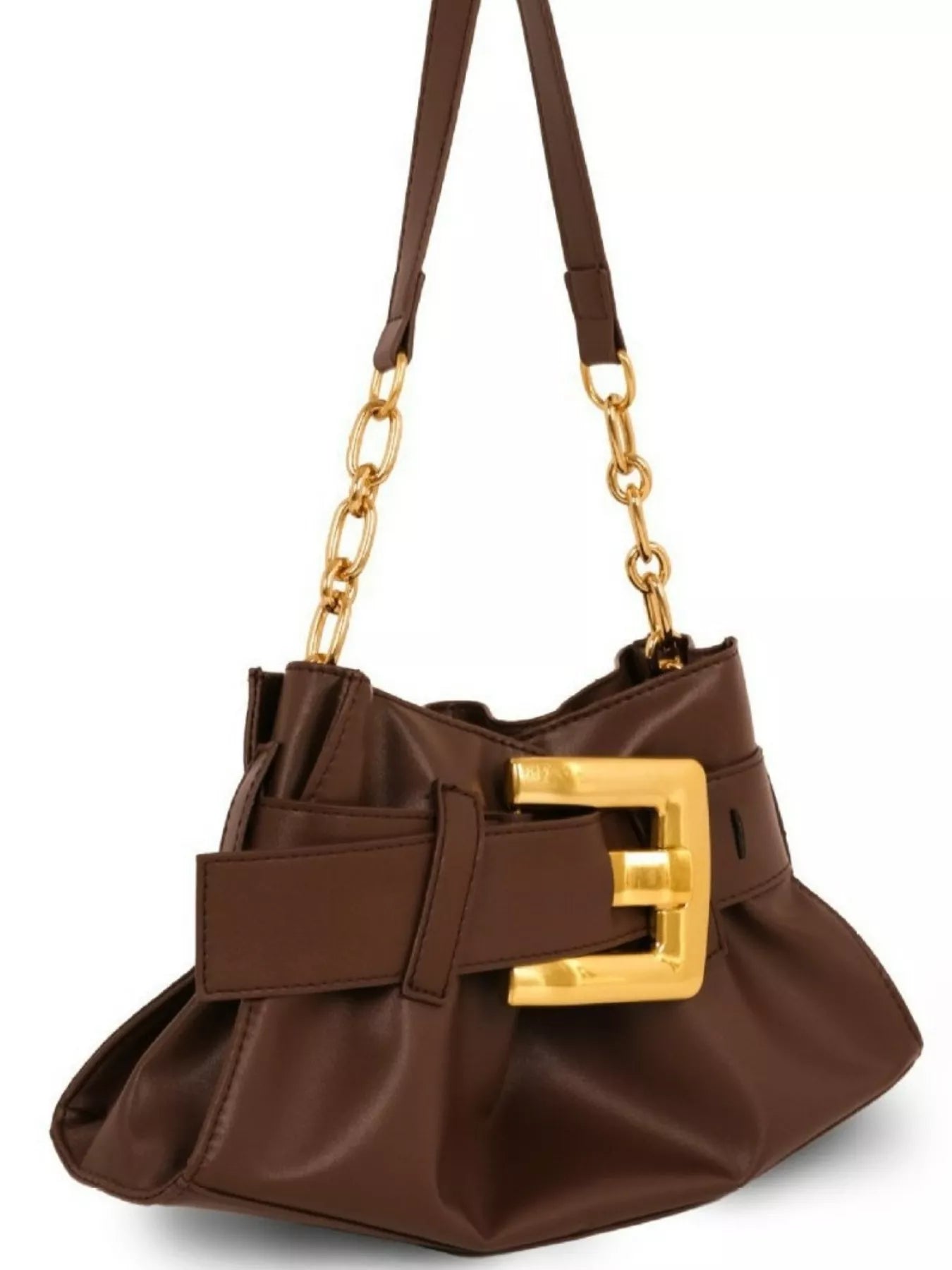 Buckle Accent Shoulder Bag