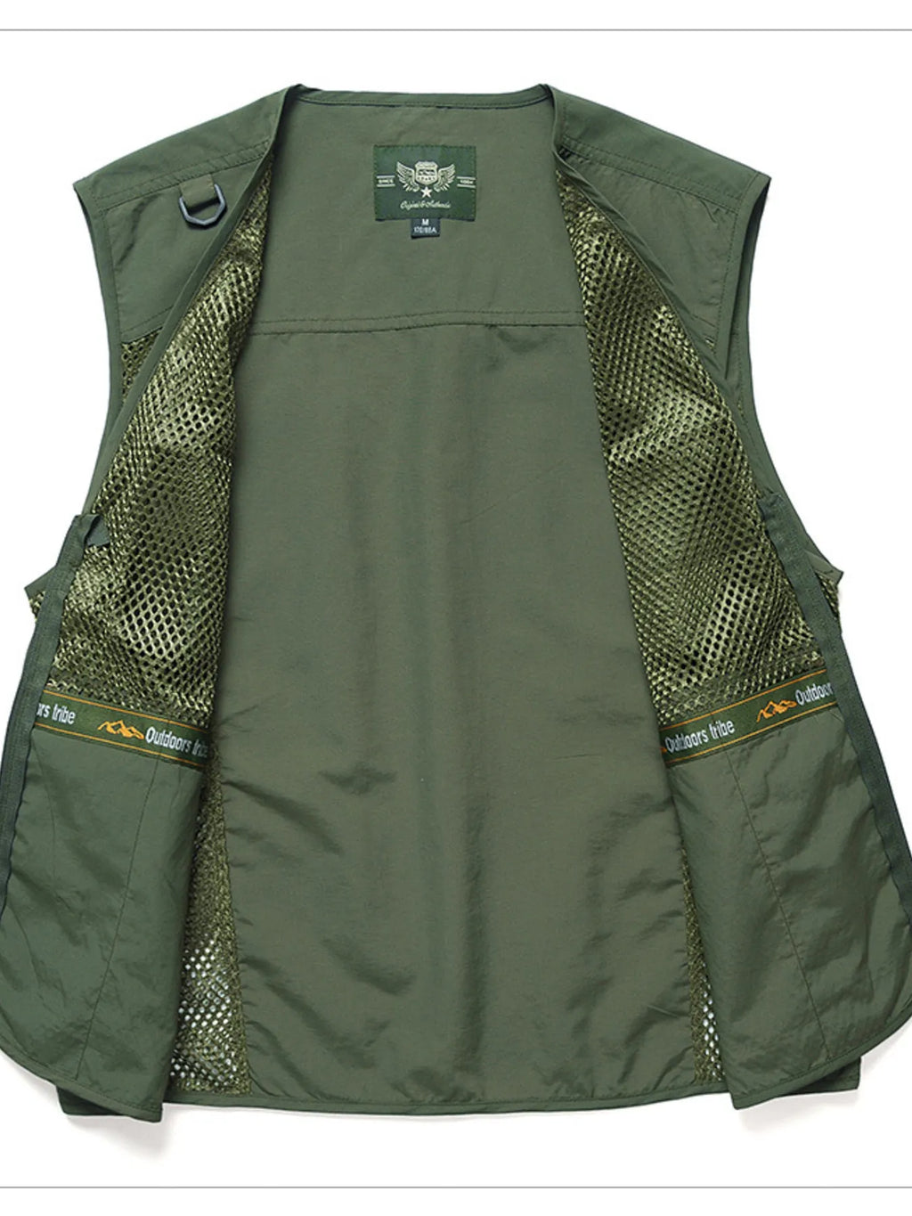 Men's Full Size Multi-Pocket Breathable Vest Plus Size