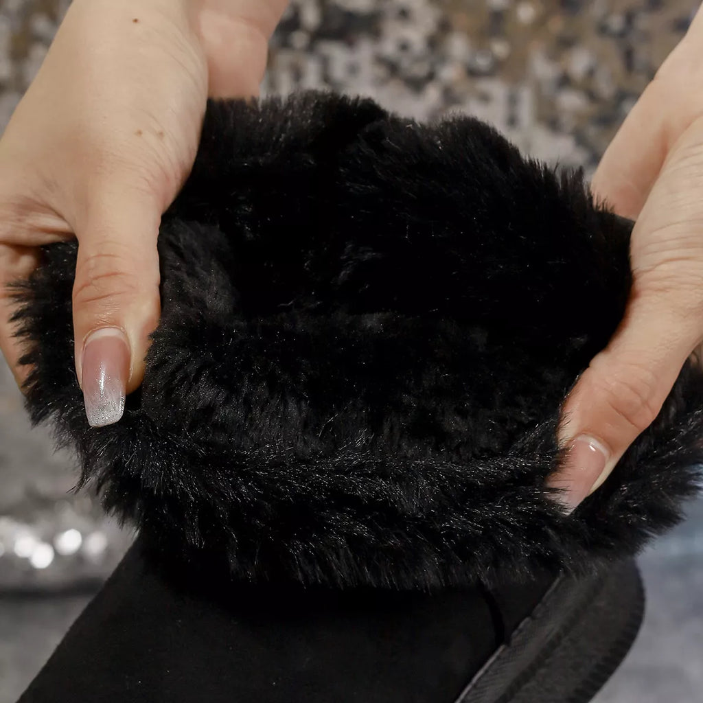 Cozy Faux Fur Trim Boots