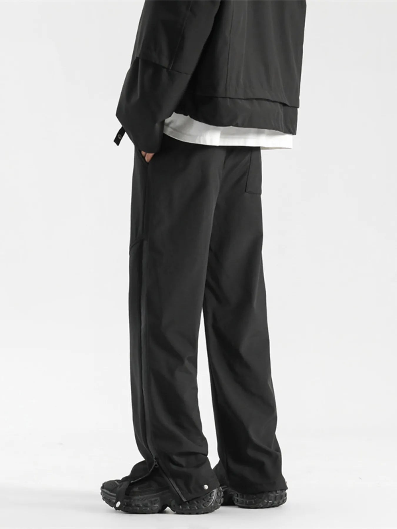 Men's Plus Size Drawstring Wide Leg Pants