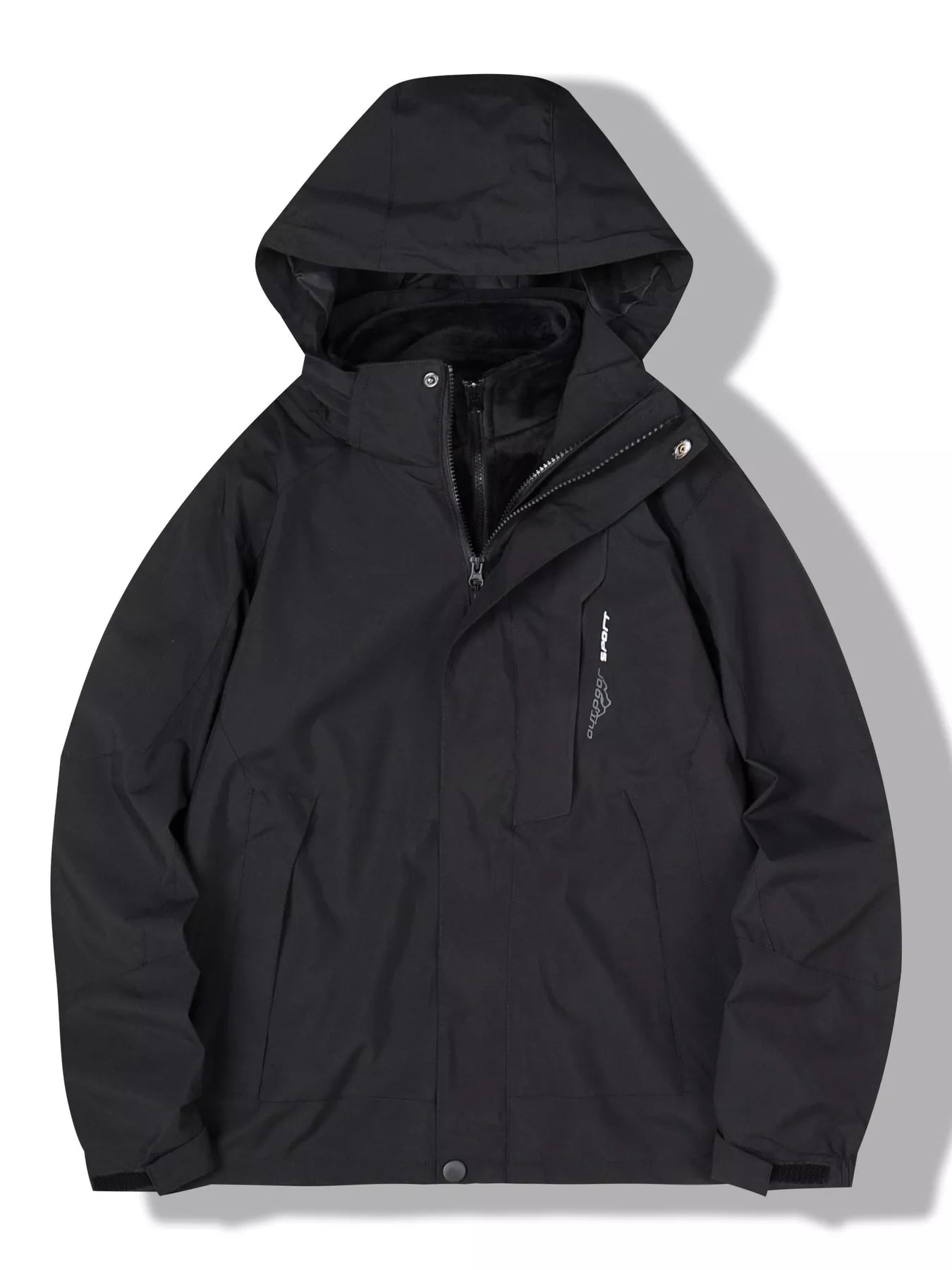 Men's Plus Size Waterproof Windproof Outdoor Jacket