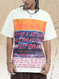 Men's Graphic Round Neck Short Sleeve Tee