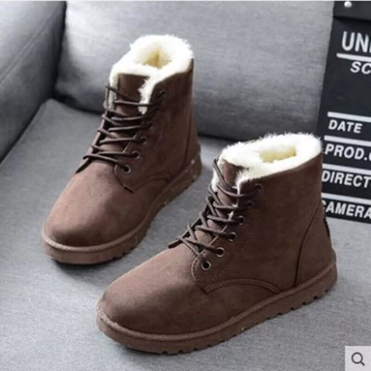 Lace-Up Ankle Boots