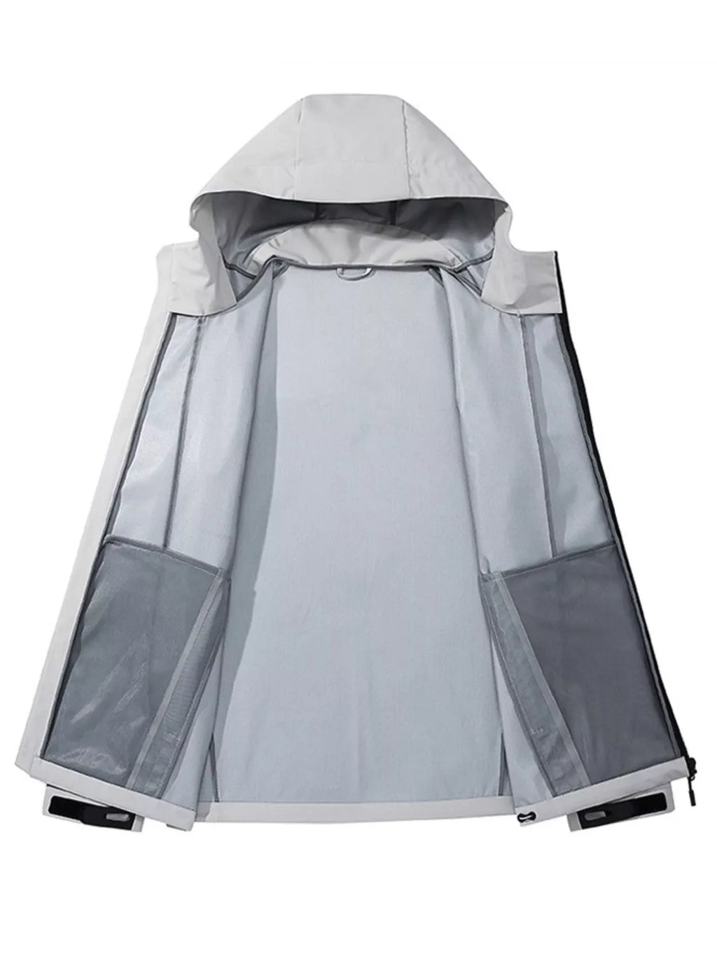 Men's Full Size Lightweight Hooded Windproof Outdoor Jacket Plus Size