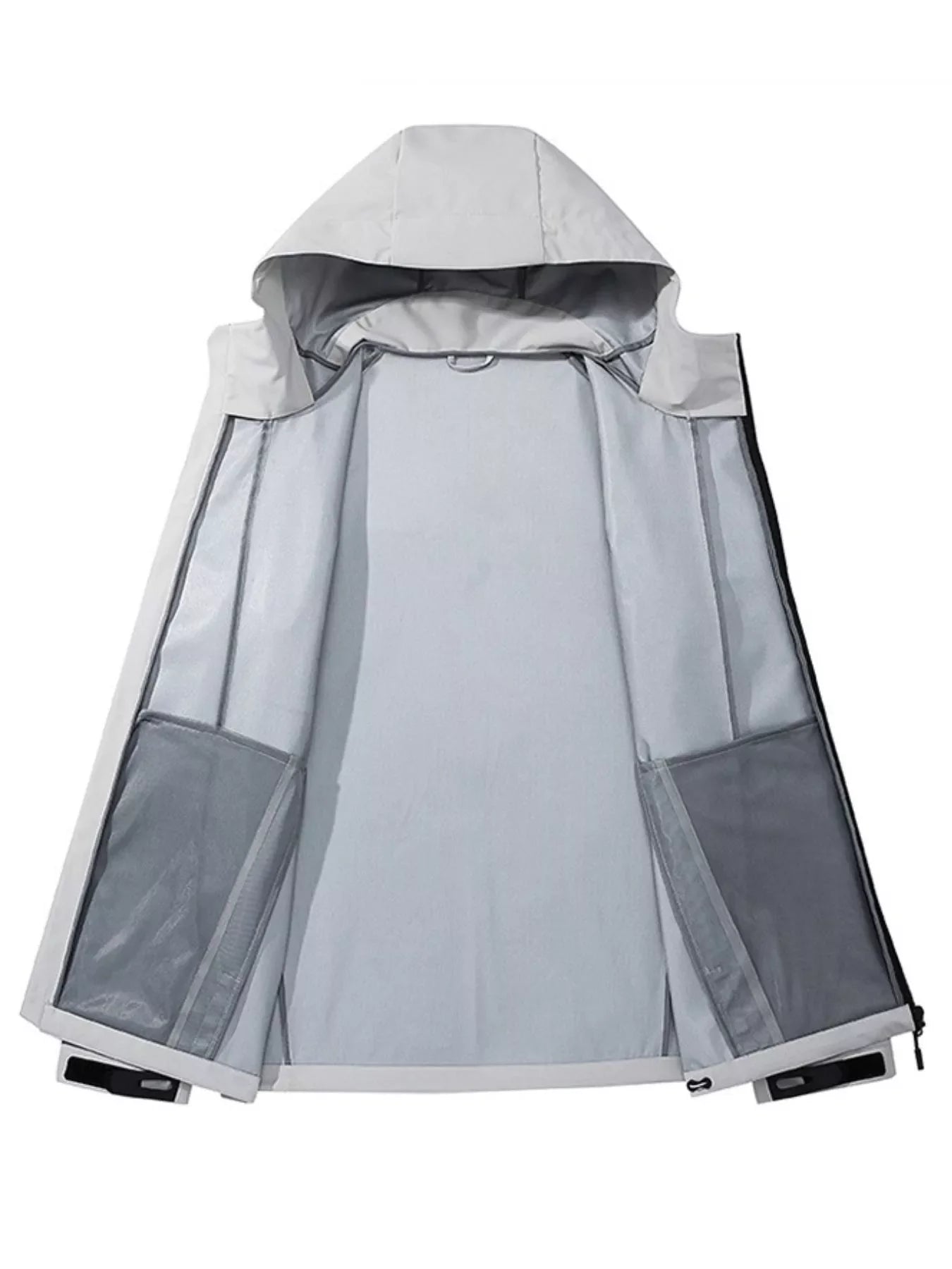 Men's Full Size Lightweight Hooded Windproof Outdoor Jacket Plus Size