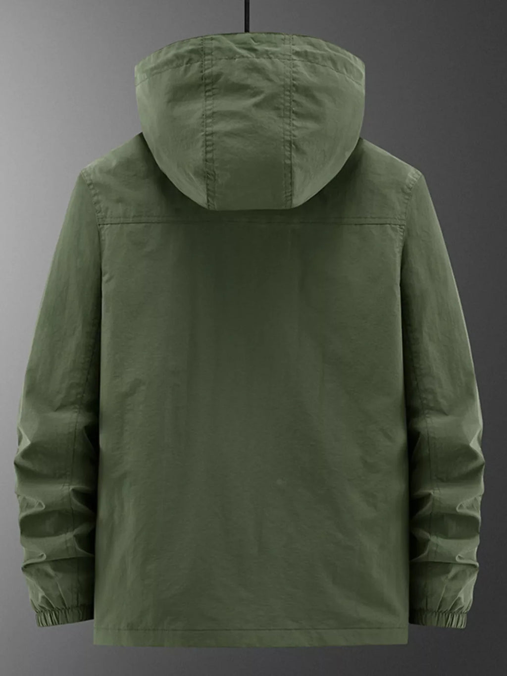 Men's Plus Size Casual Lightweight Hooded Jacket