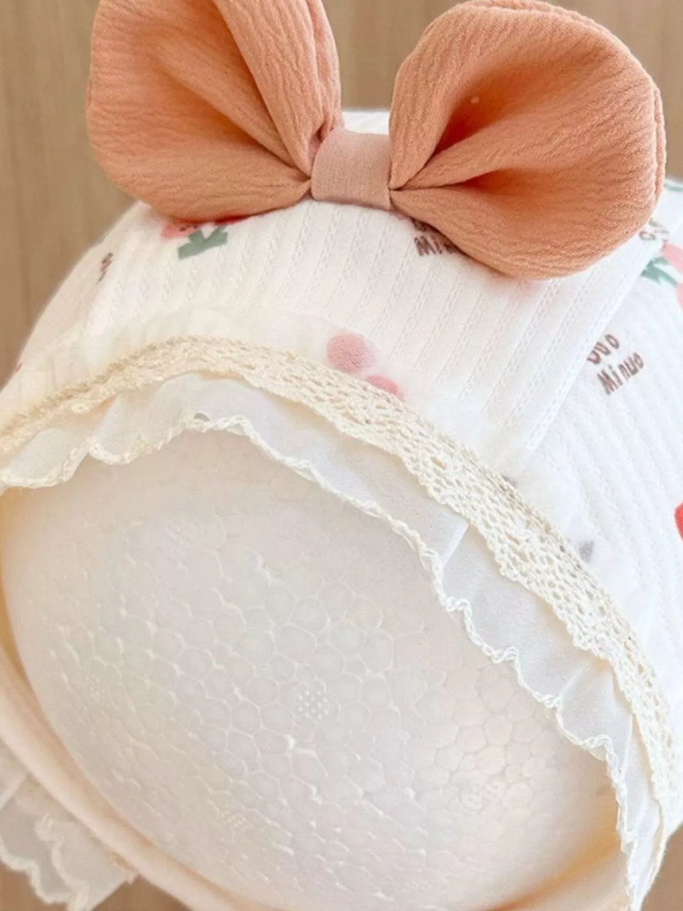 Children's Lace Detail Cute Bowknot Hat