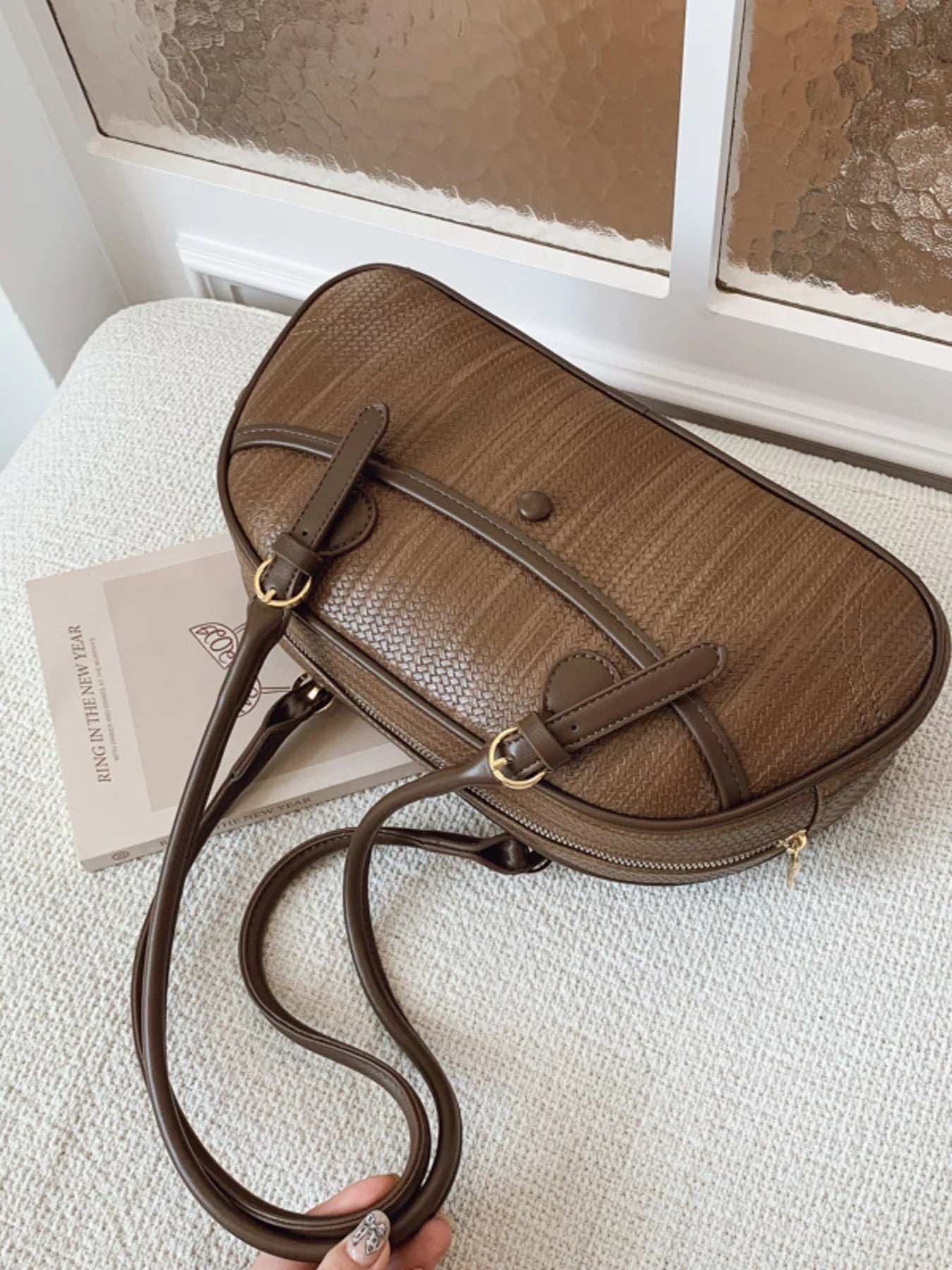 Vintage Buckle Shoulder Bag