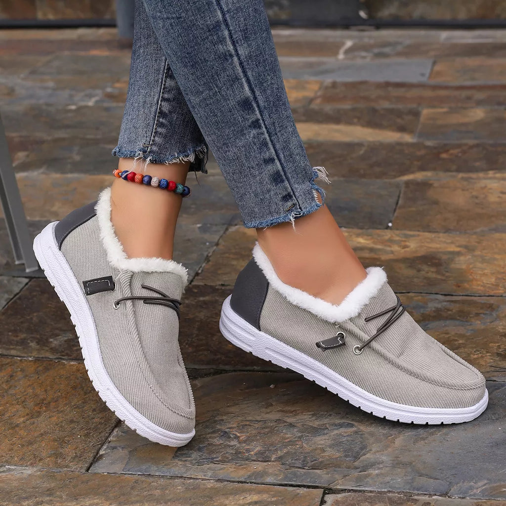 Faux Fur Lined Slip-Ons