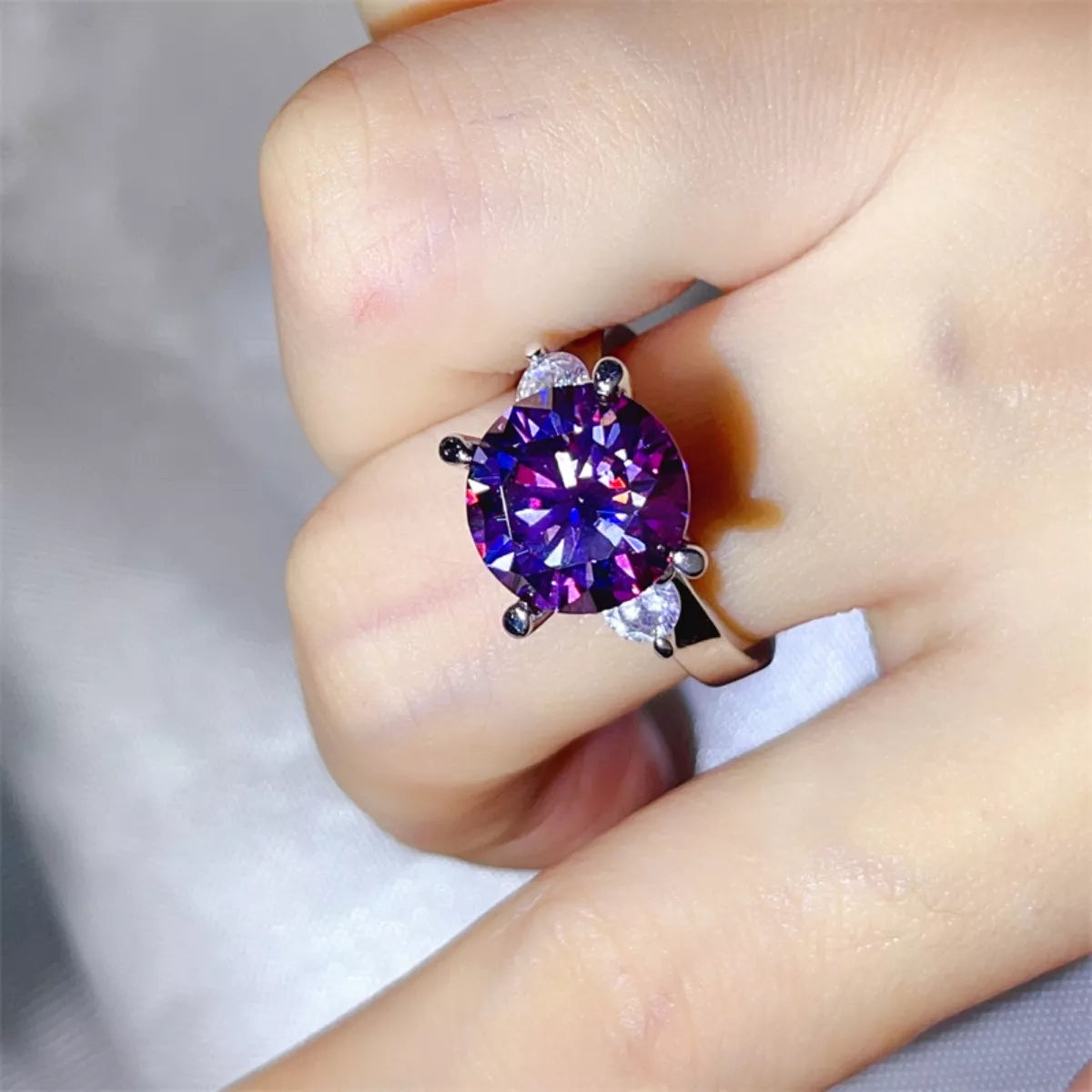 5 Carat Moissanite 925 Sterling Silver Ring