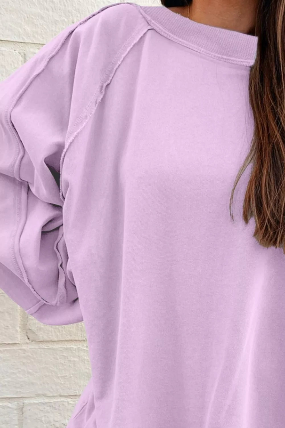 Oversized Washed Crewneck Sweatshirt