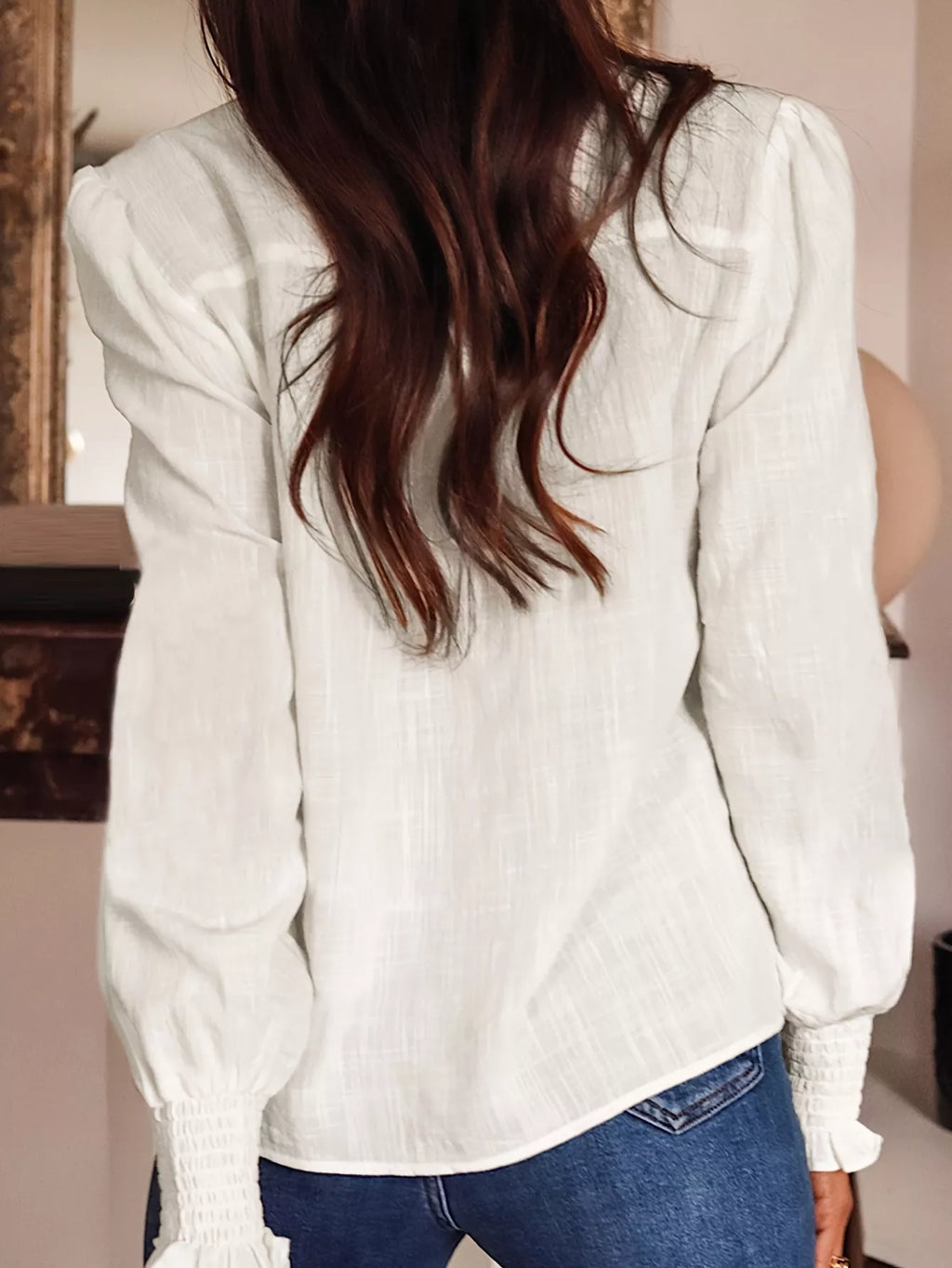 Embroidered Long Sleeve Shirt