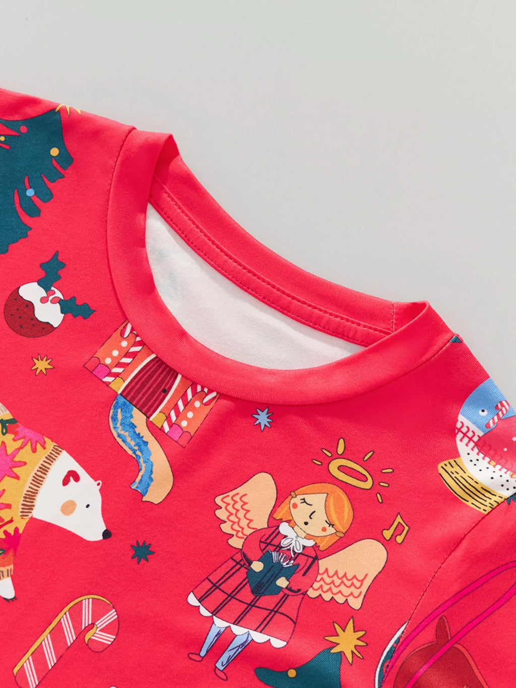 Children's Christmas Print Pajama Set