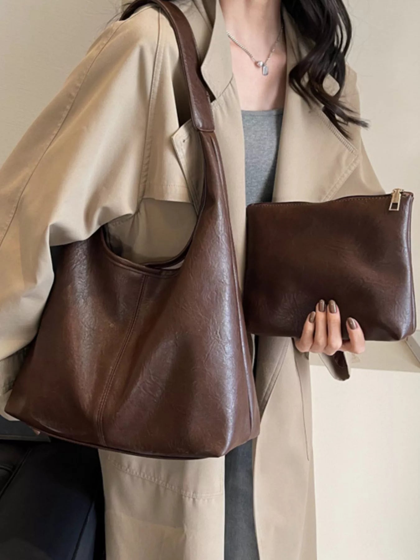 PU Leather Shoulder Bag