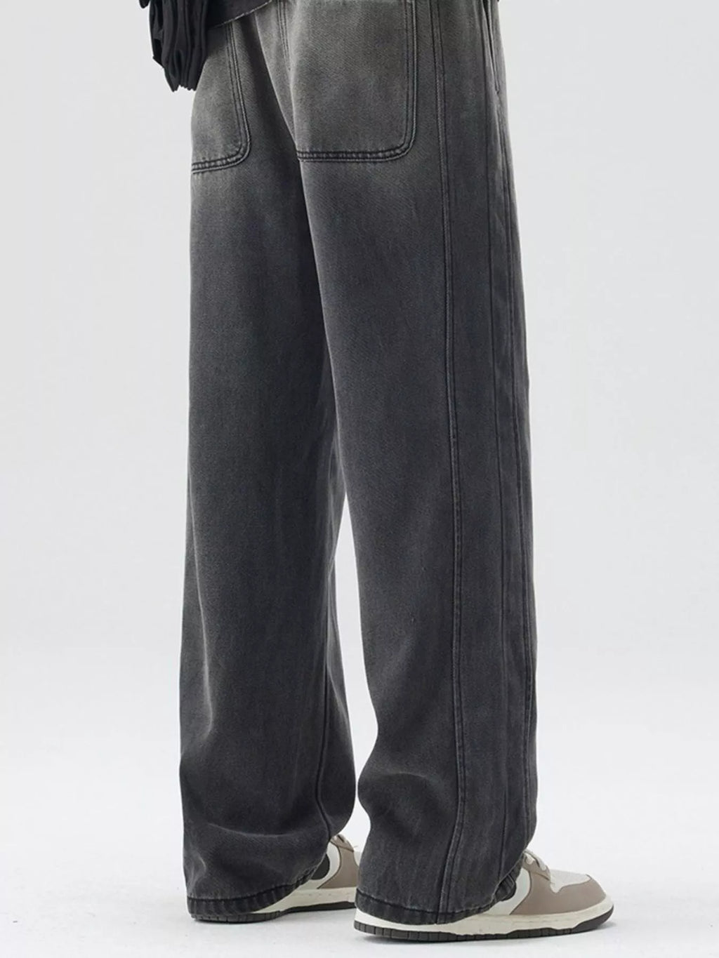 Men's Plus Size Loose Fit Drawstring Jeans
