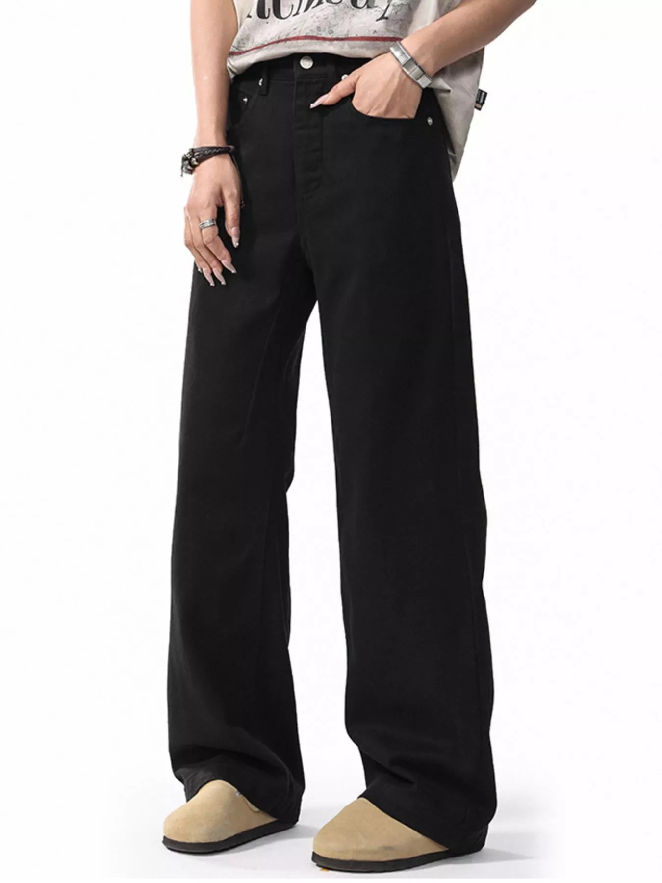 Men's Wide Leg Casual Pants