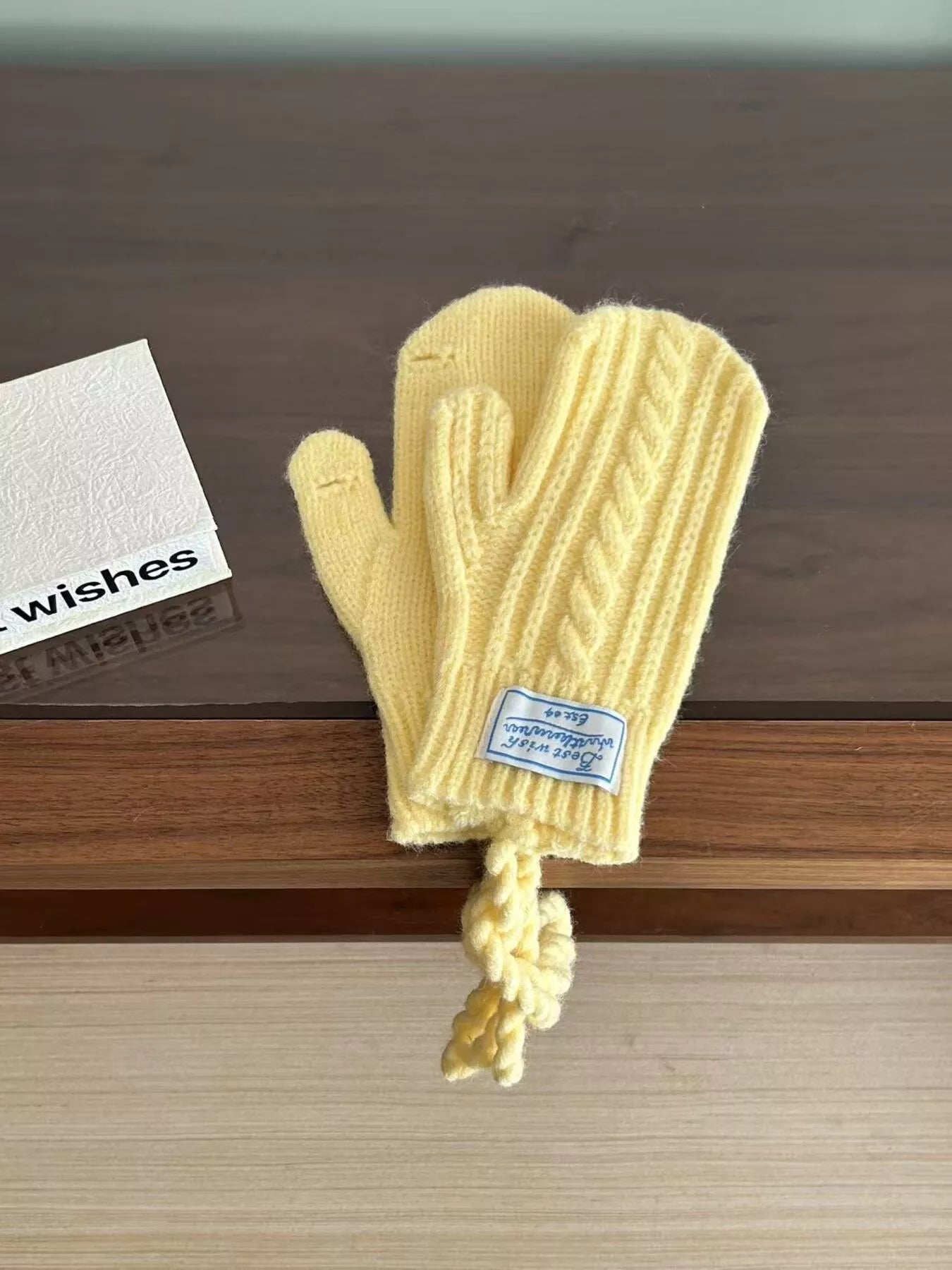 Cable Knit Warm Gloves