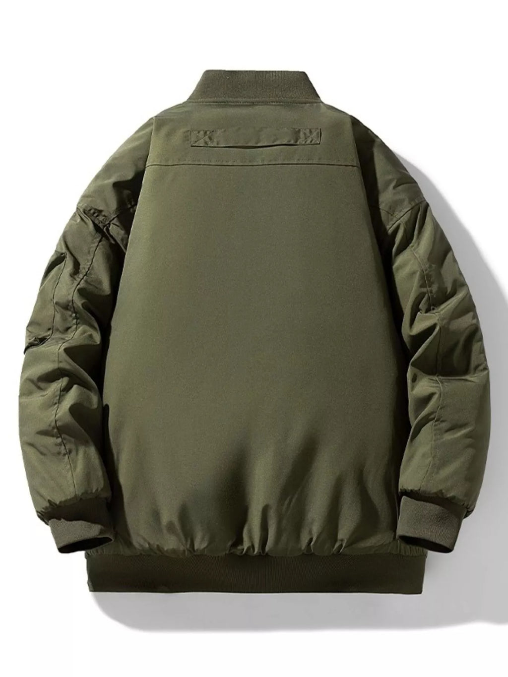 Men's Plus Size Casual Lightweight Padded Bomber Jacket