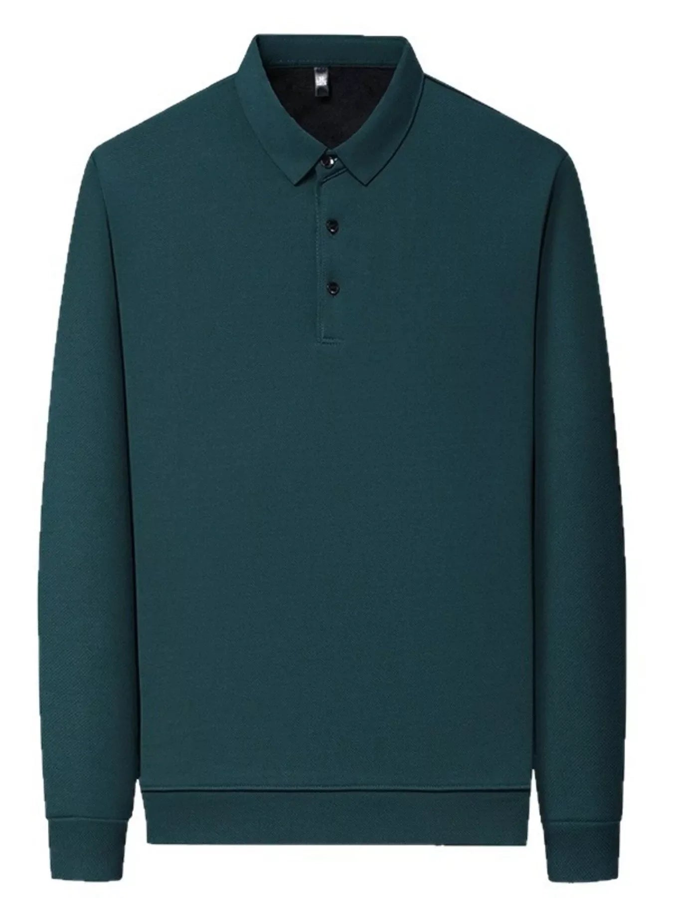 Men's Plus Size Classic Fit Long Sleeve Polo
