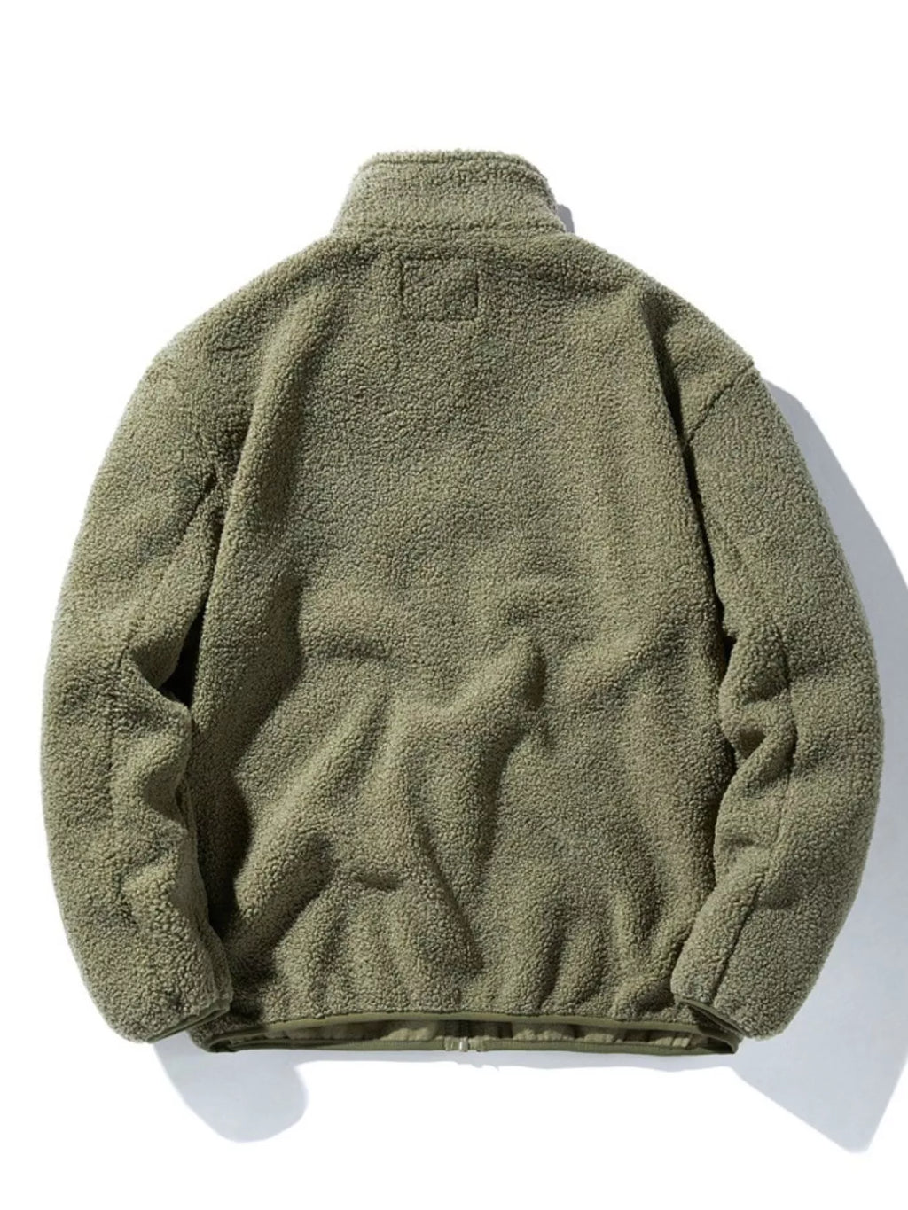 Men's Plus Size Warm Fleece Zip-Up Jacket