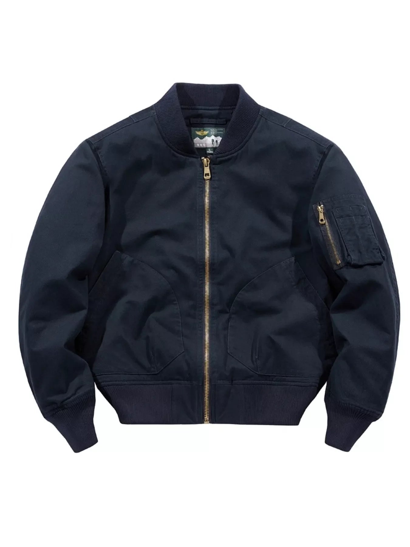 Men's Plus Size Zip Up Classic Bomber Jacket