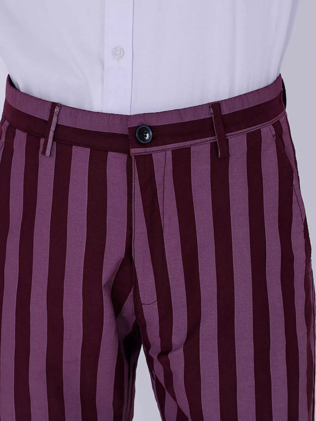 Men's Striped Slim-Fit Pants