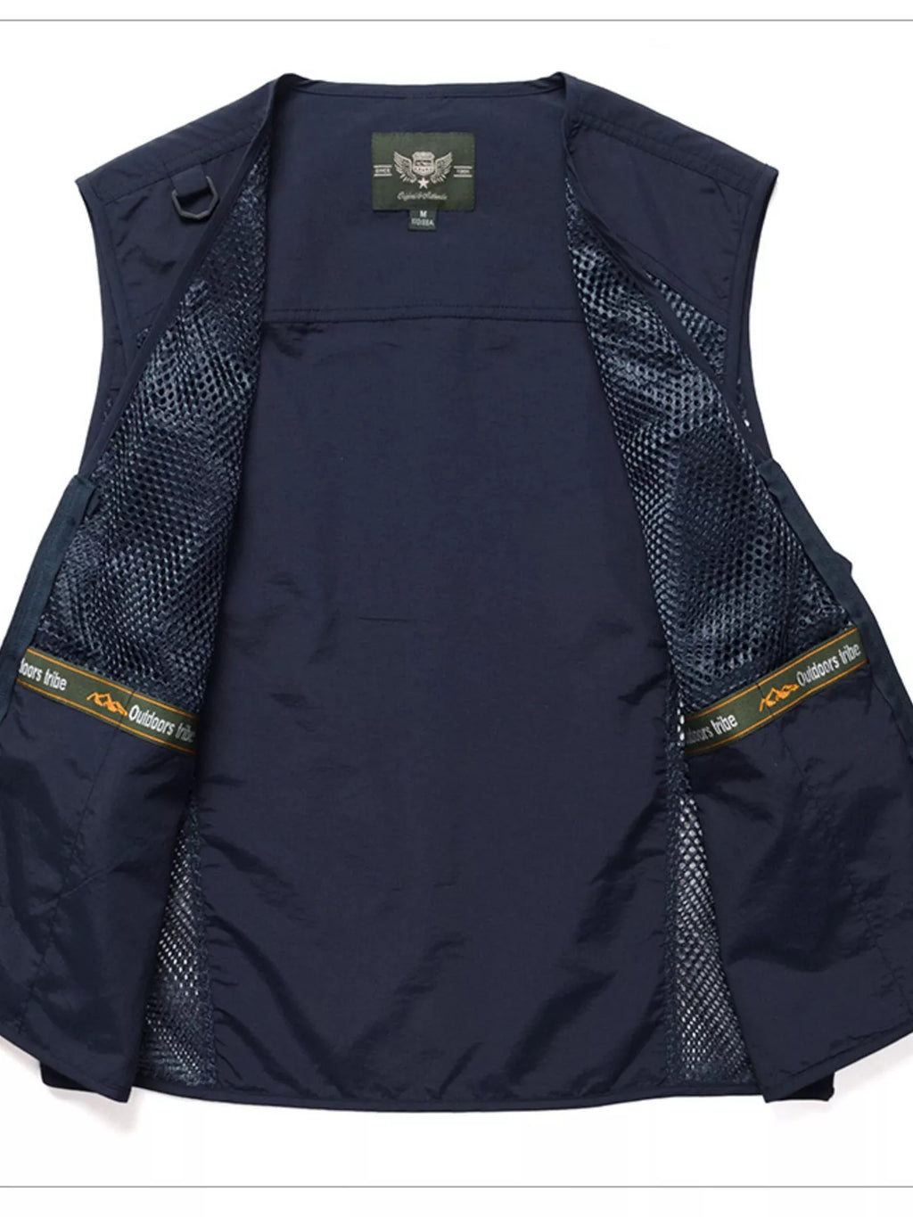 Men's Full Size Multi-Pocket Breathable Vest Plus Size