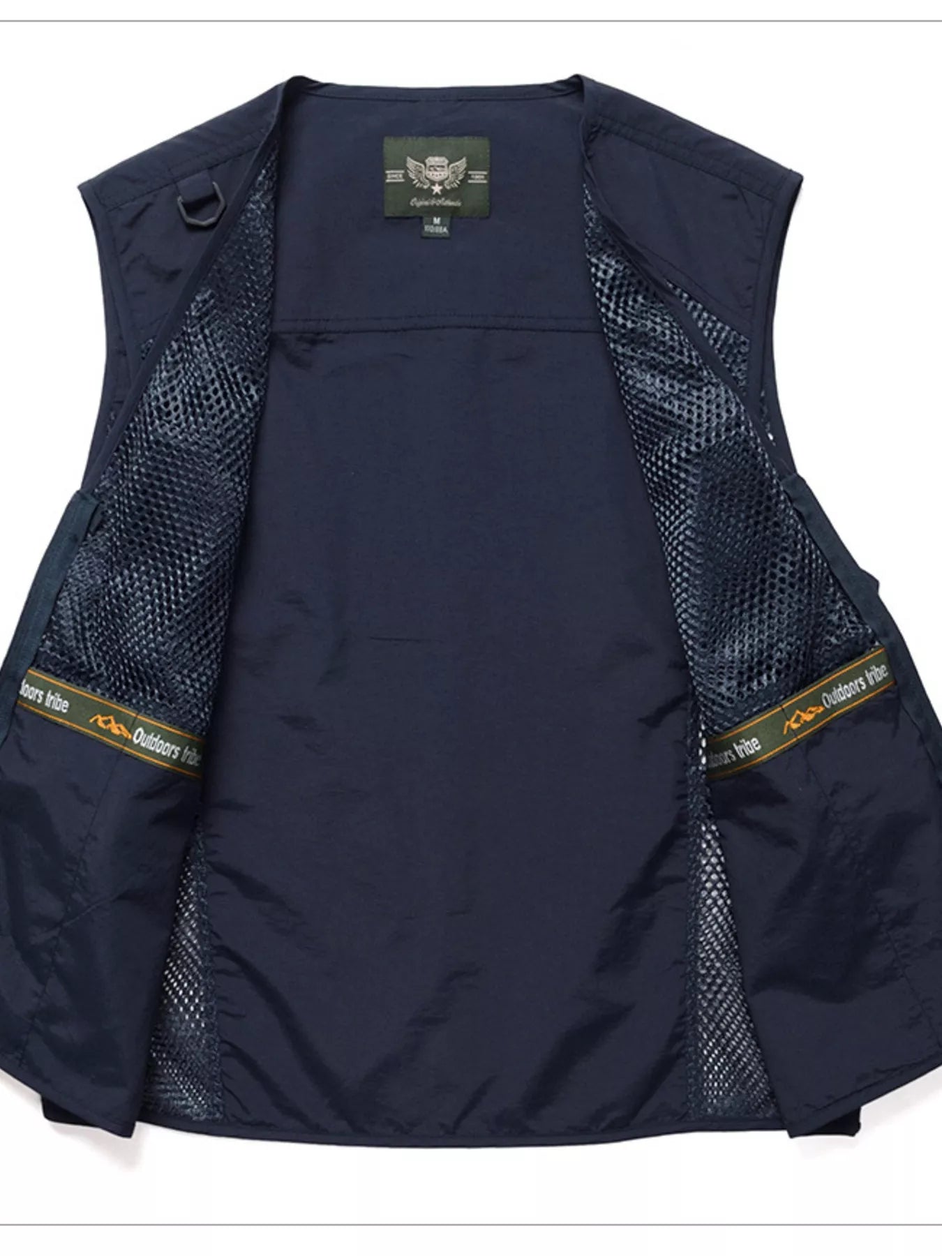 Men's Full Size Multi-Pocket Breathable Vest Plus Size