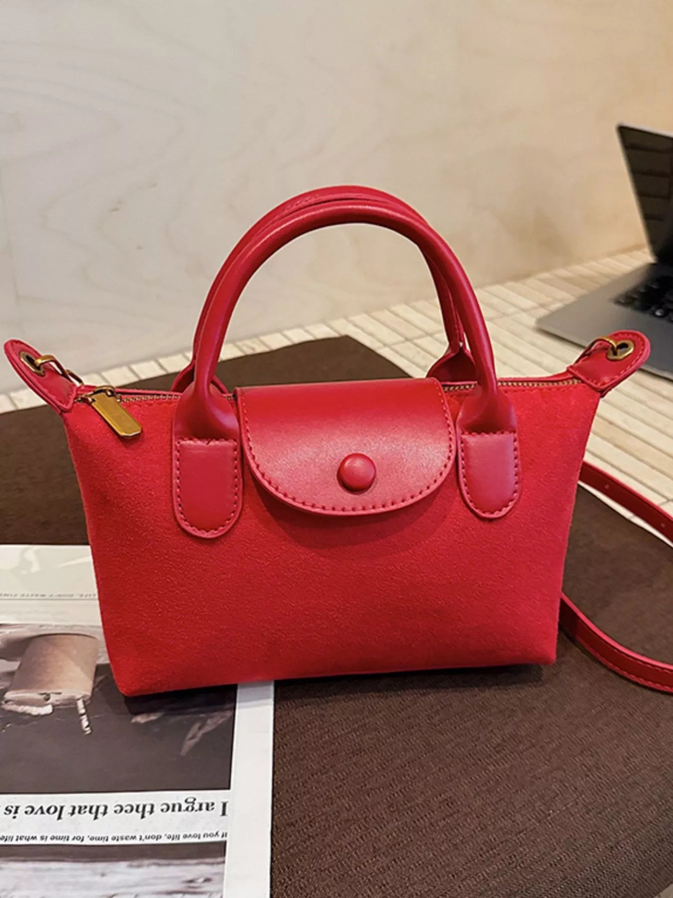 Top Handle Crossbody Bag
