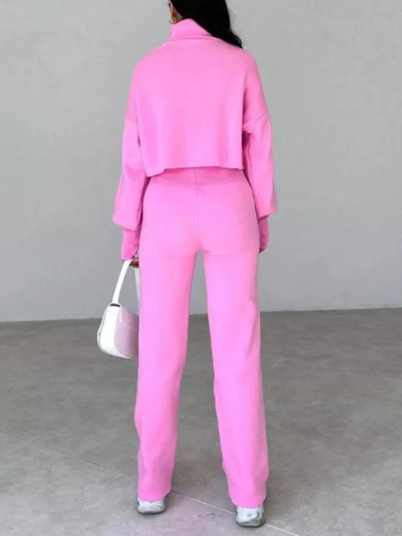 Turtleneck Long Sleeve Top & Pants Set