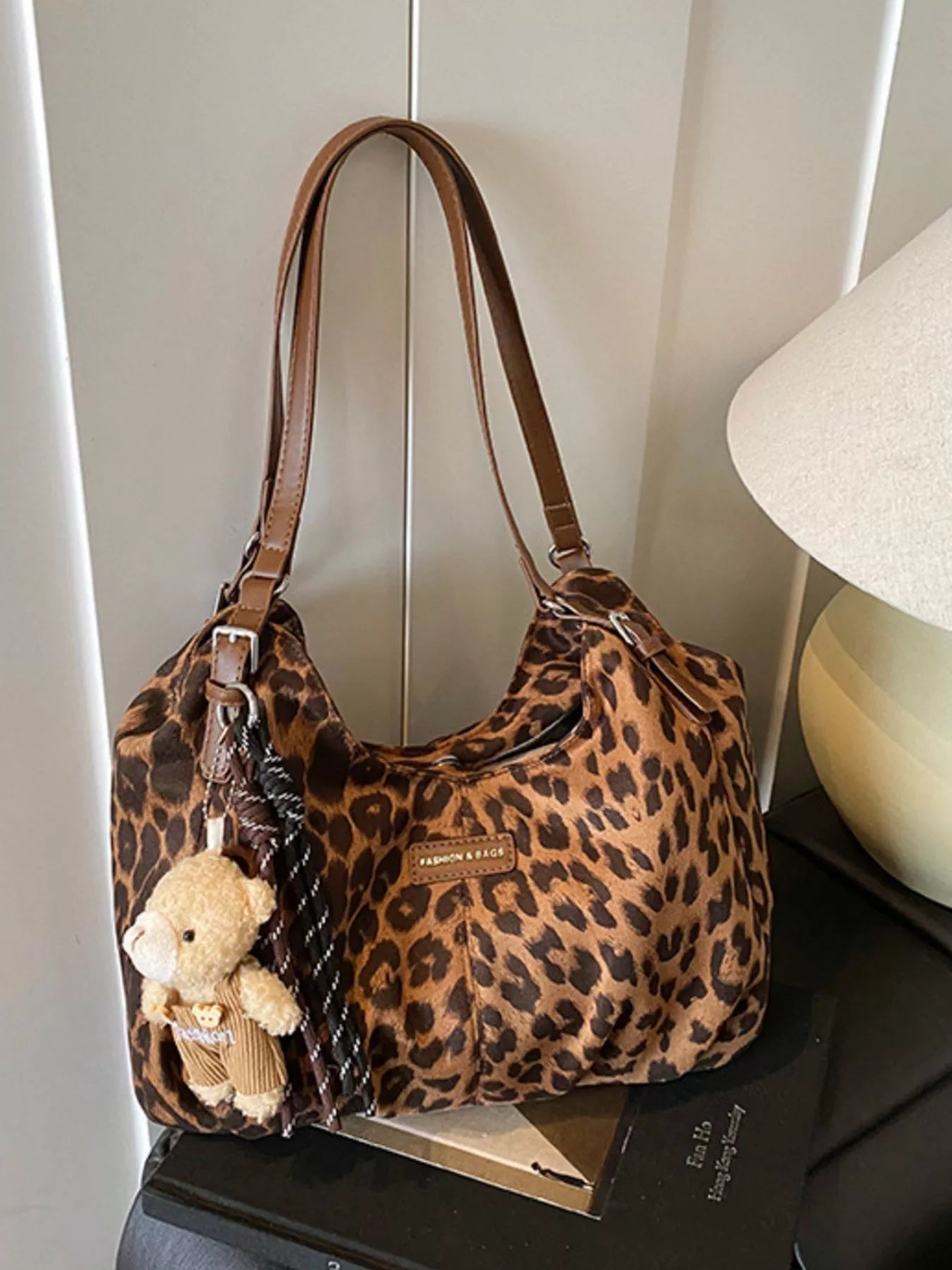 Leopard Adjustable Strap Shoulder Bag