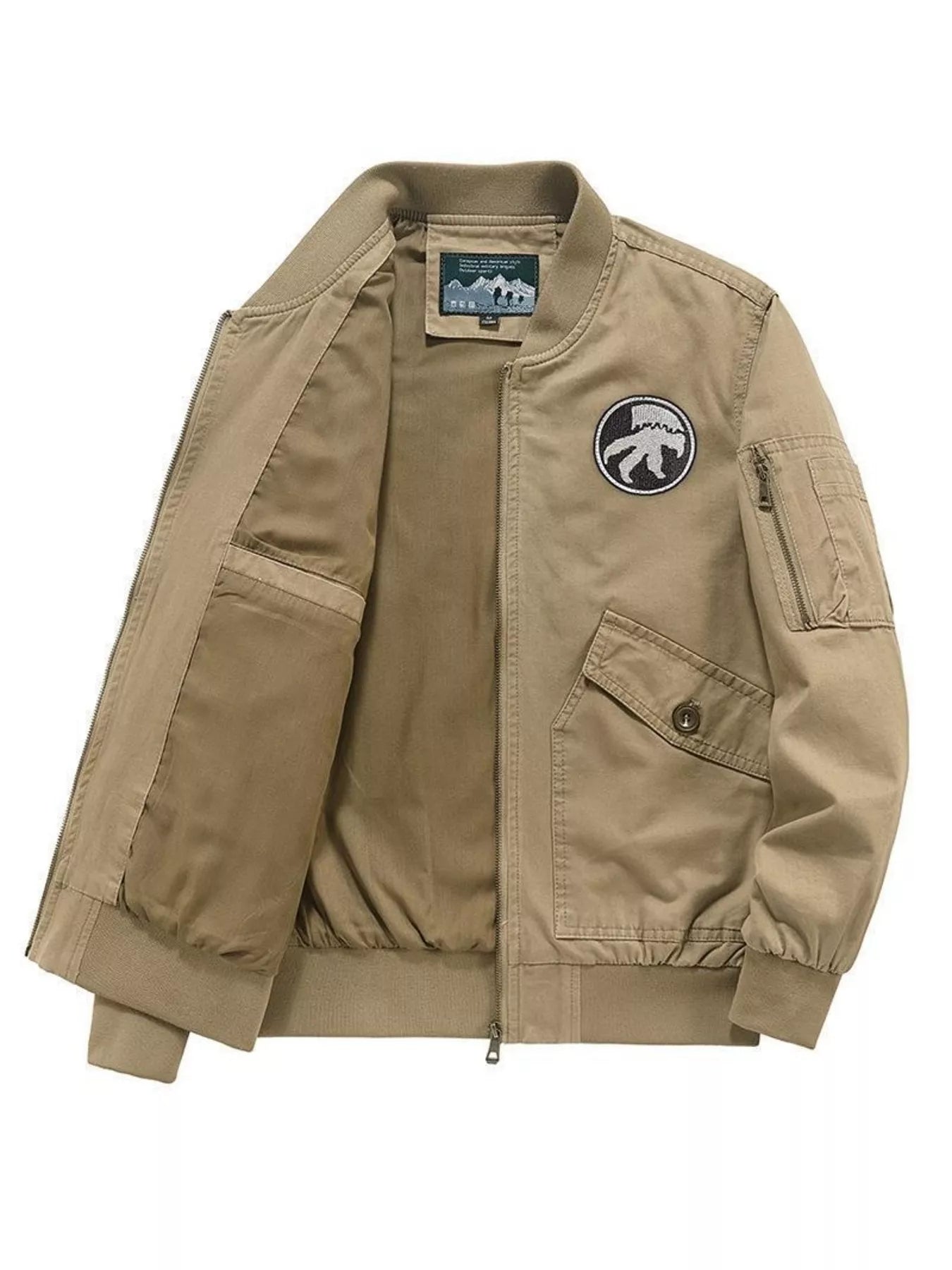 Men's Plus Size Lightweight Zip Up Jacket