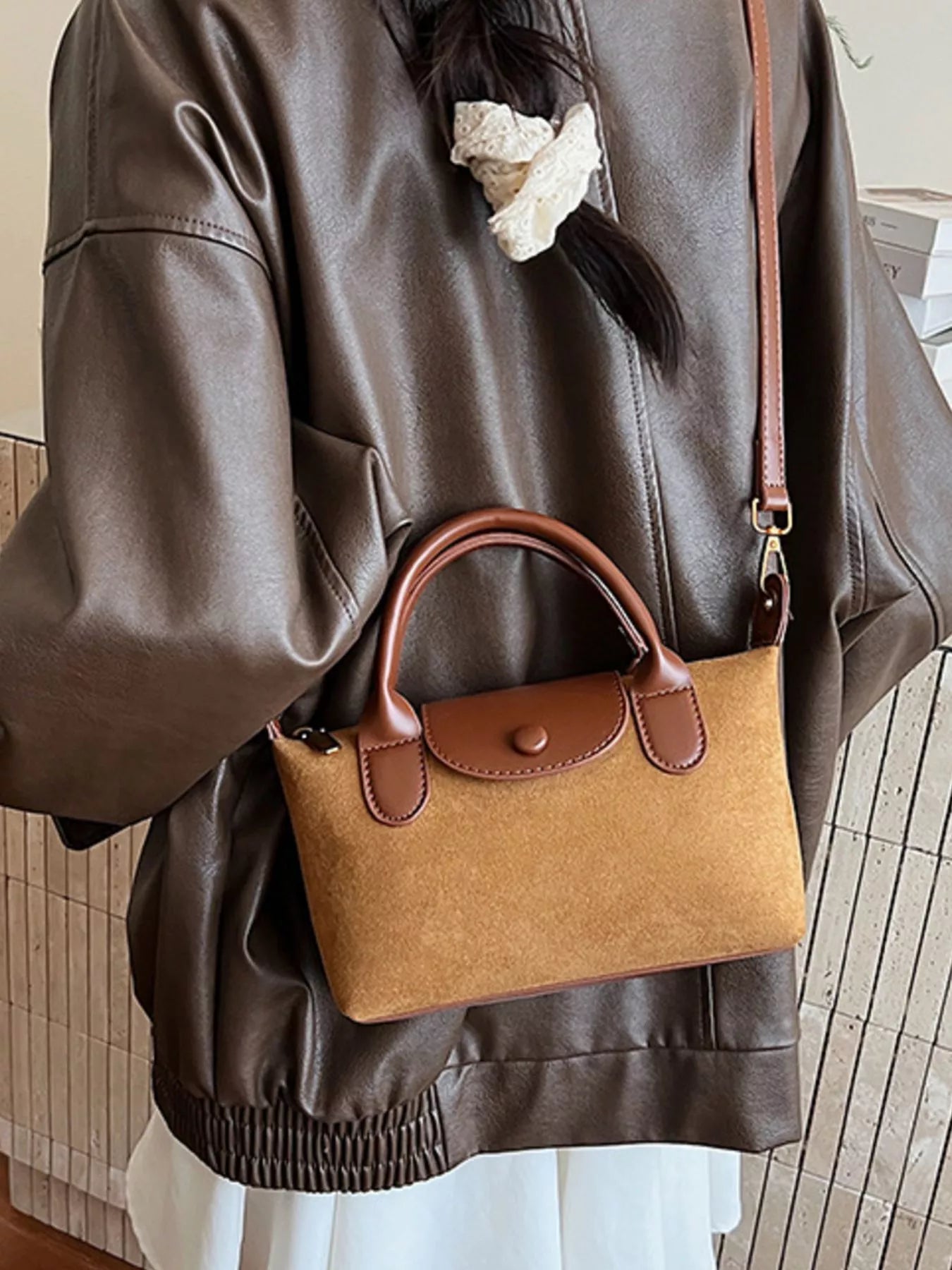 Top Handle Crossbody Bag