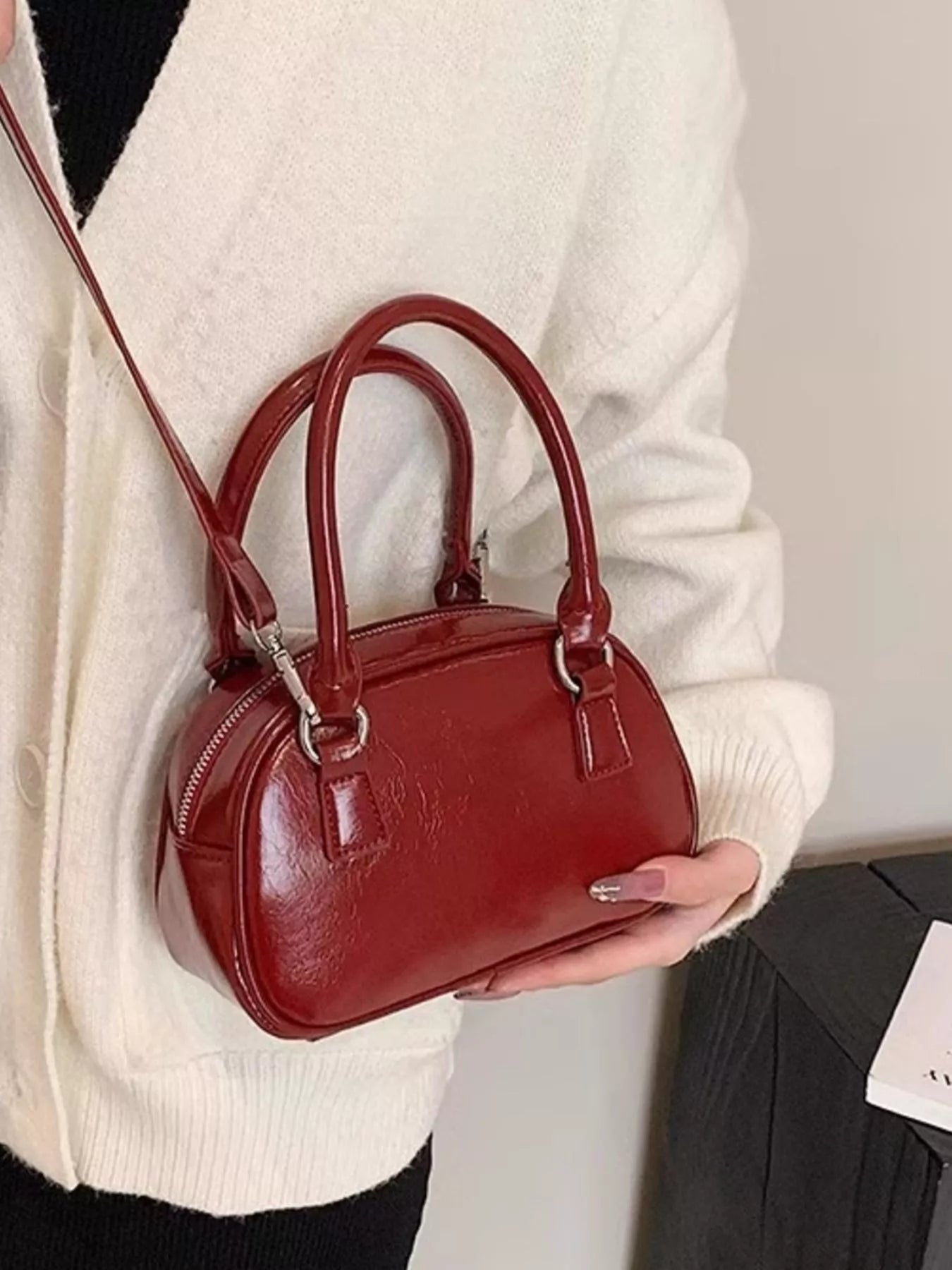 Top Handle Crossbody Bag