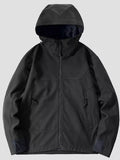 Men's Plus Size Hooded Zip Up Jacket