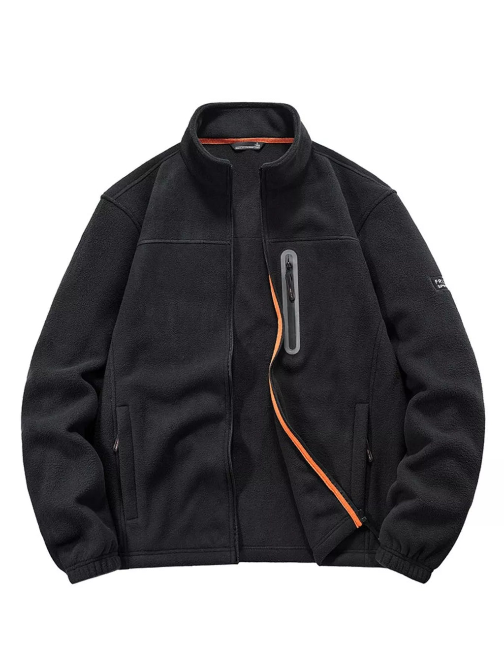 Men's Plus Size Warm Fleece Full-Zip Jacket