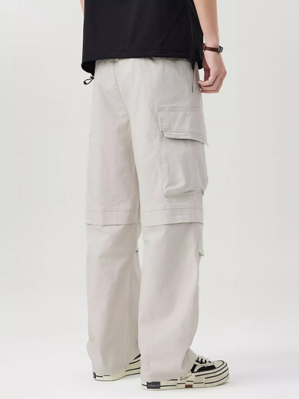 Men's Plus Size Loose Fit Multi-Pocket Cargo Pants