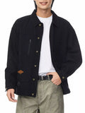 Men's Full Size Button Up Long Sleeve Jacket Plus Size