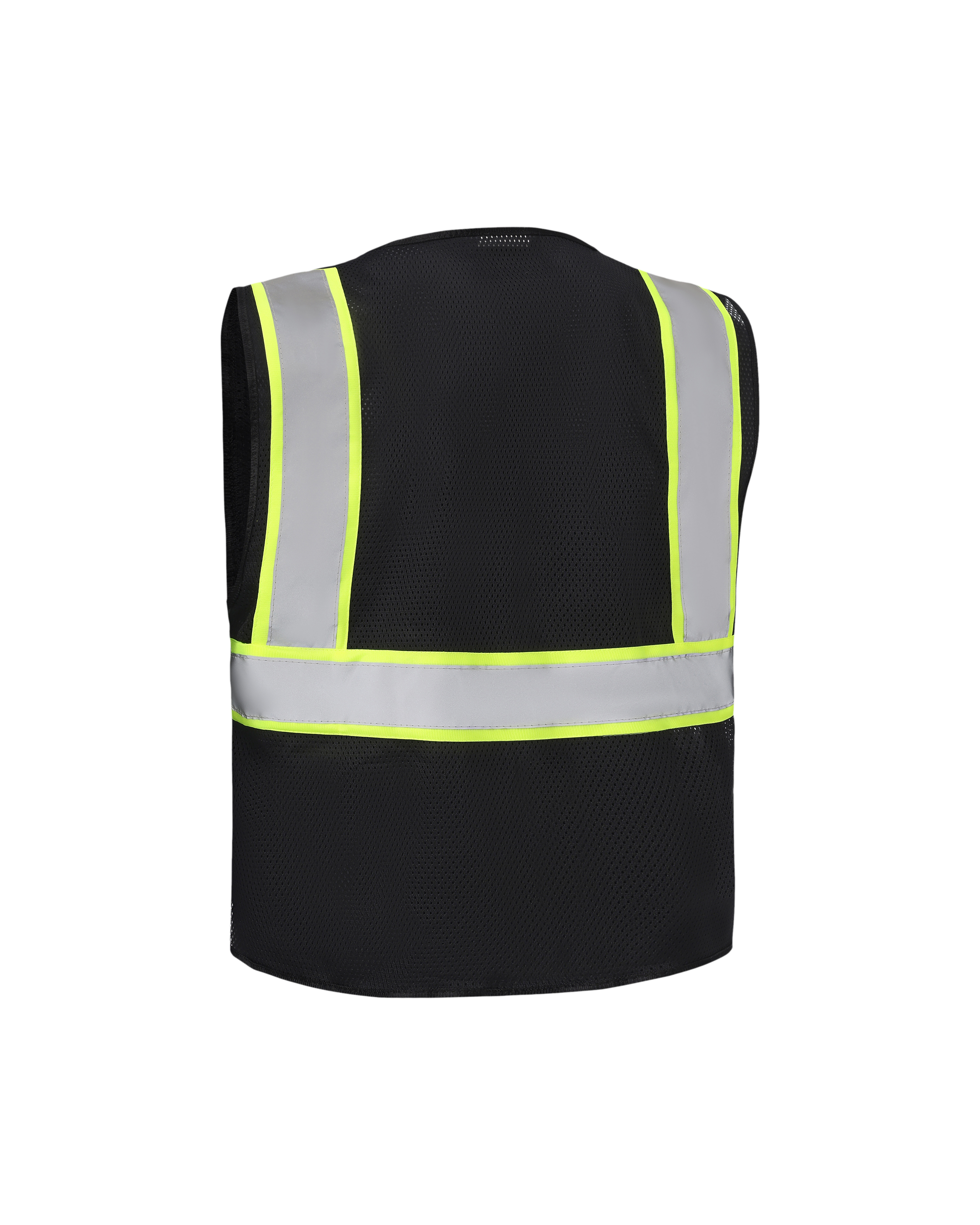 Kiwi High Visibility ANSI/ISEA 107-2020 Reflector Contrast Trimmed Black Safety Vest [70200]