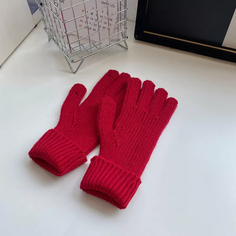 Warm Knitted Winter Gloves