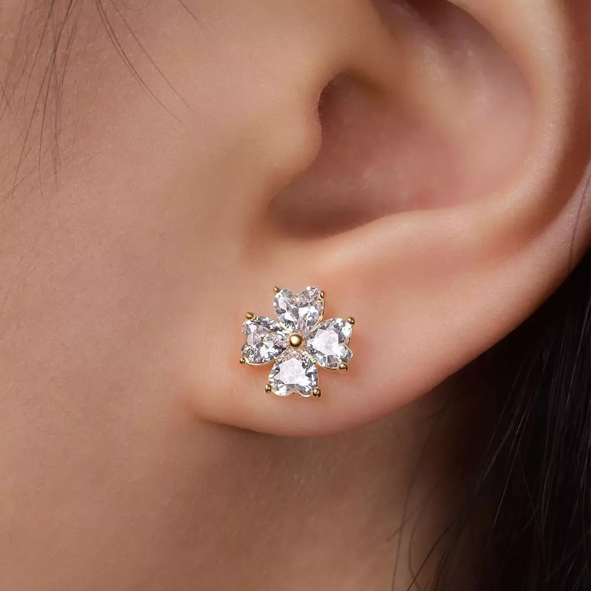 2.4 Carat Moissanite 925 Sterling Silver Stud Earrings