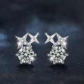925 Sterling Silver Moissanite Stud Earrings