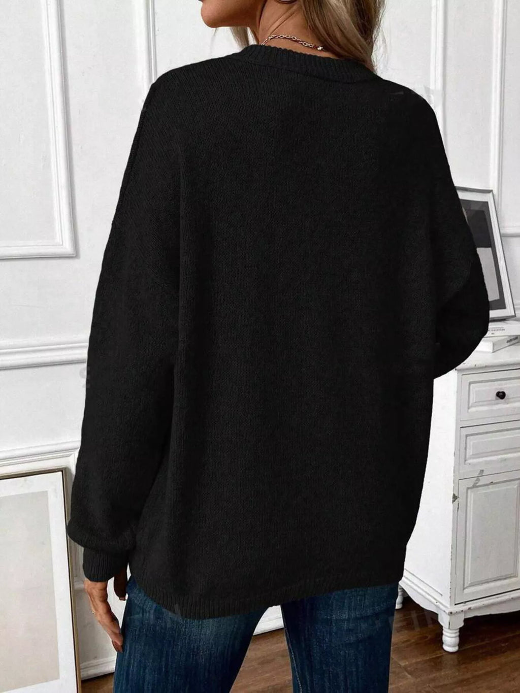 Loose-Fit Dropped Shoulder Sweater