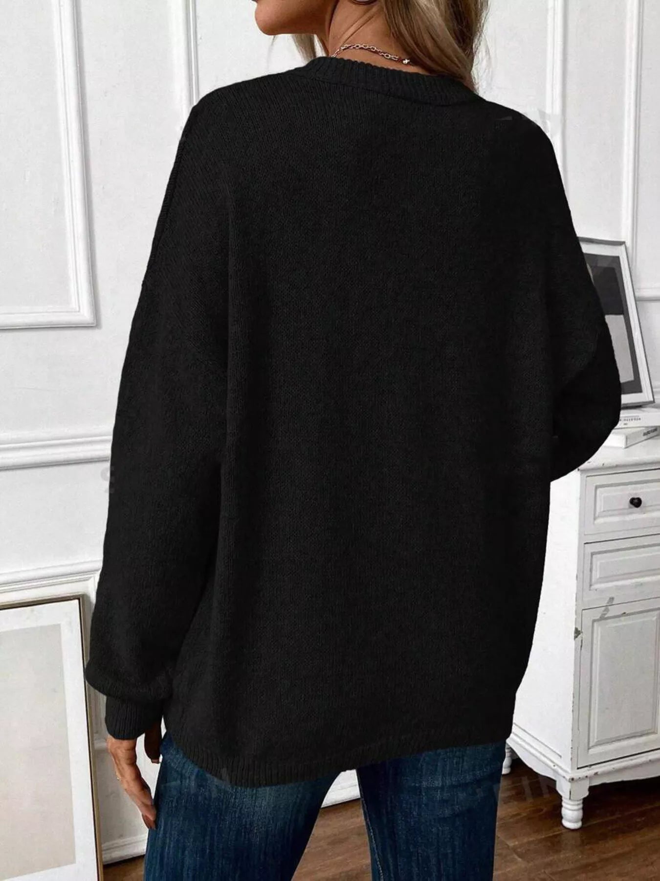 Loose-Fit Dropped Shoulder Sweater